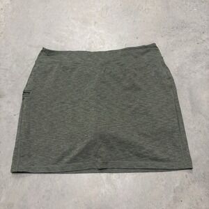 Duluth Trading Company Women's 2XL NoGa Skort Skirt Olive Stretch‎ Side Pocket